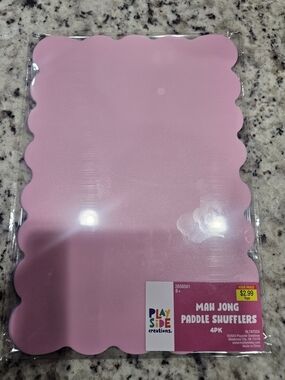 Hobby Lobby Pink And Purple Scalloped Mahjong Paddle Shufflers (4pk) - Unopened